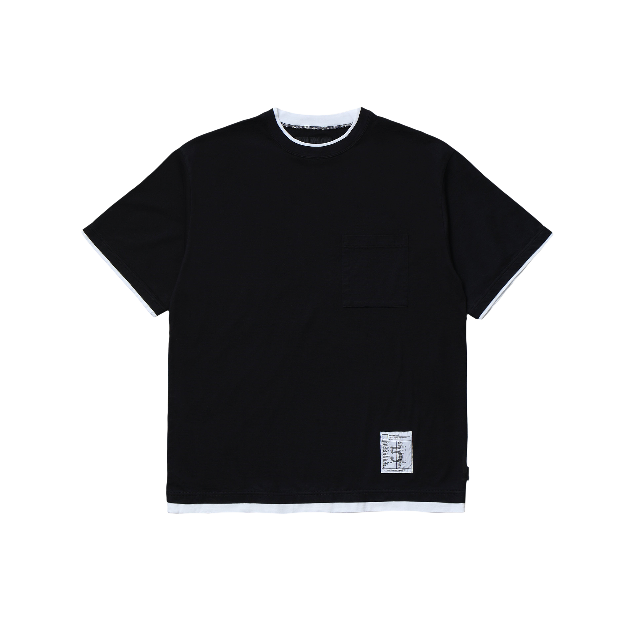Image of BW . LAYERED TRIM CREWNECK SS