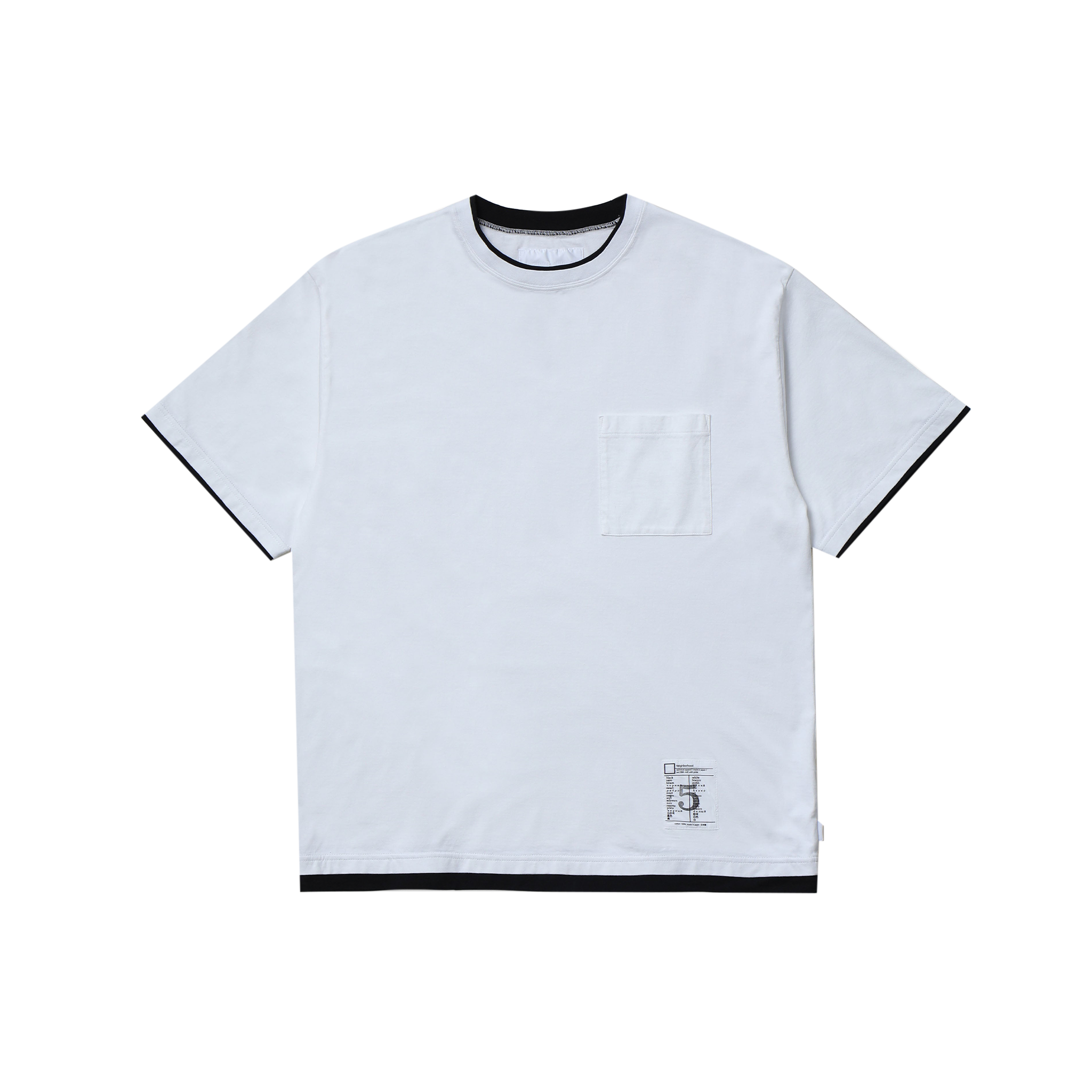 Image of BW . LAYERED TRIM CREWNECK SS