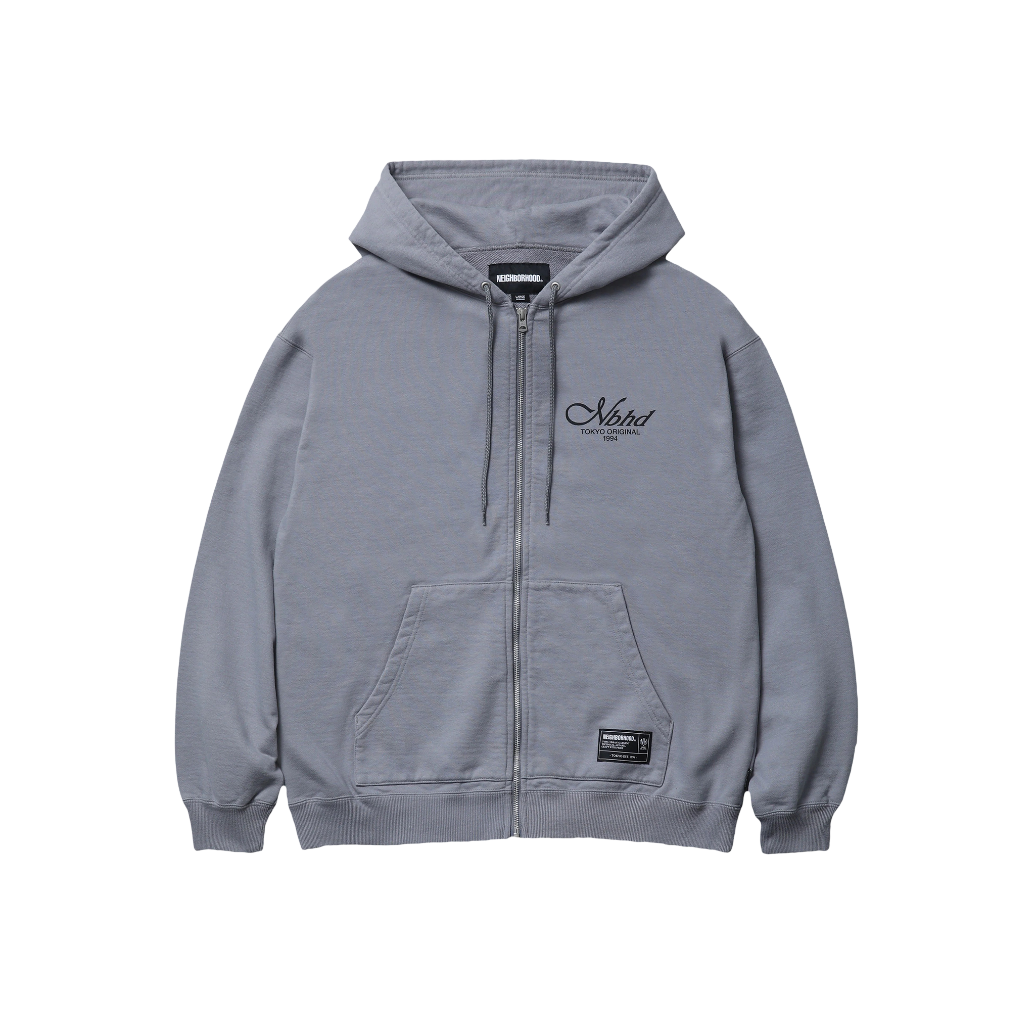Image of STAPLE SWEAT ZIP HOODIE LS