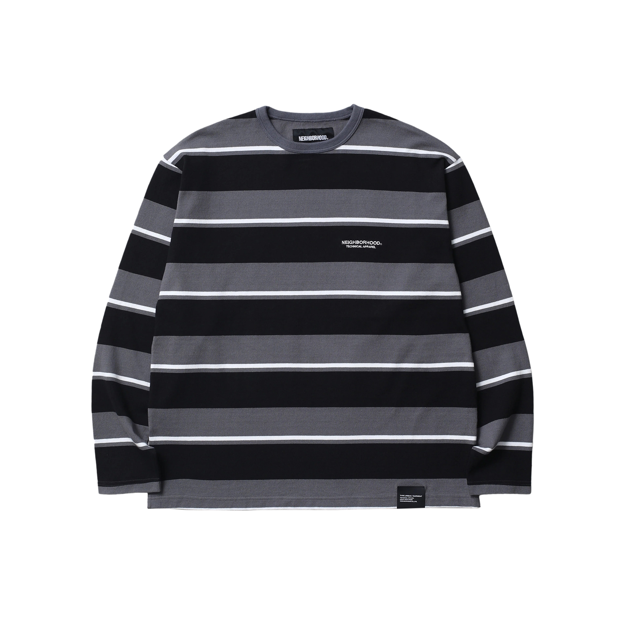 Image of BORDER CREW NECK LS