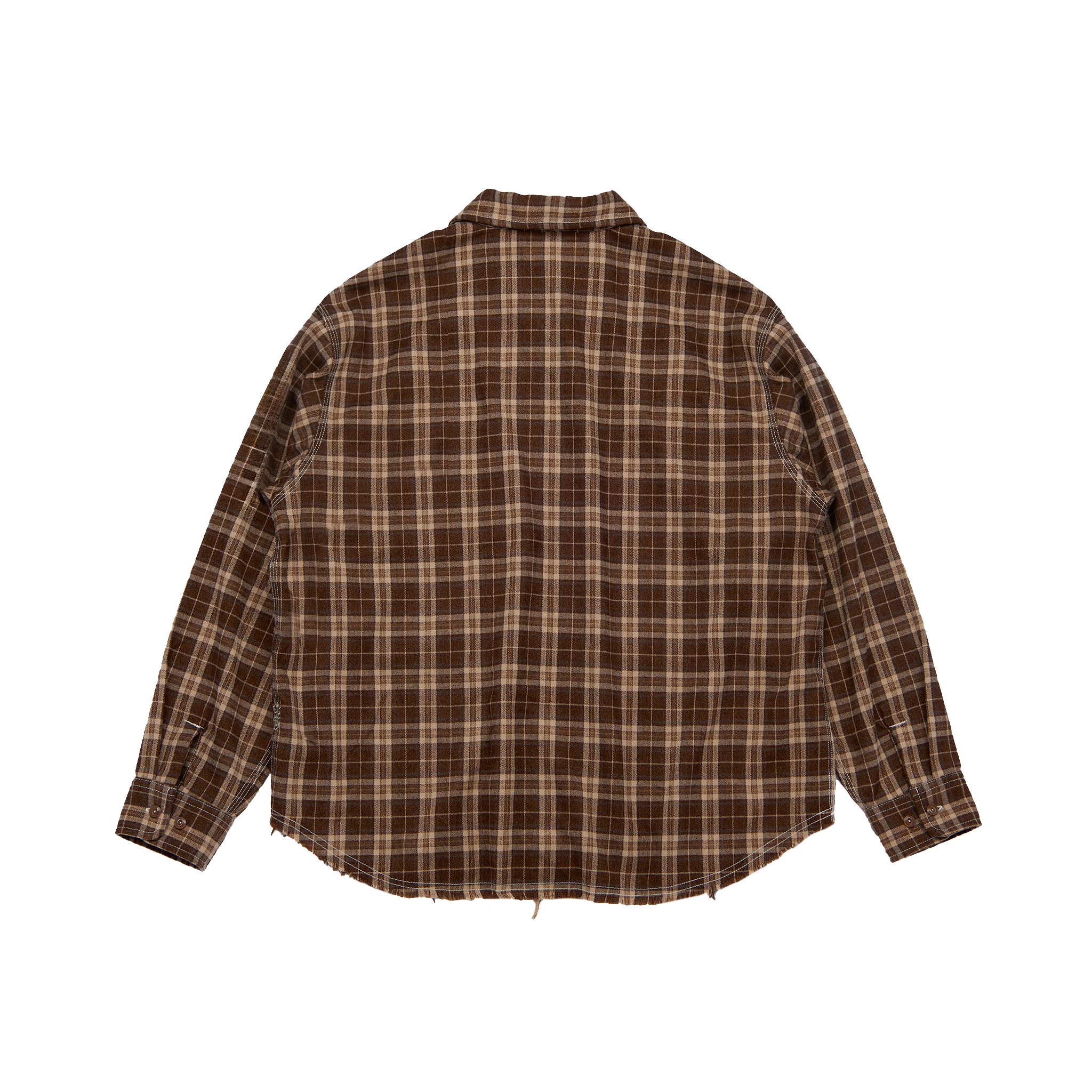 Image of PLAID ZIP SHIRT