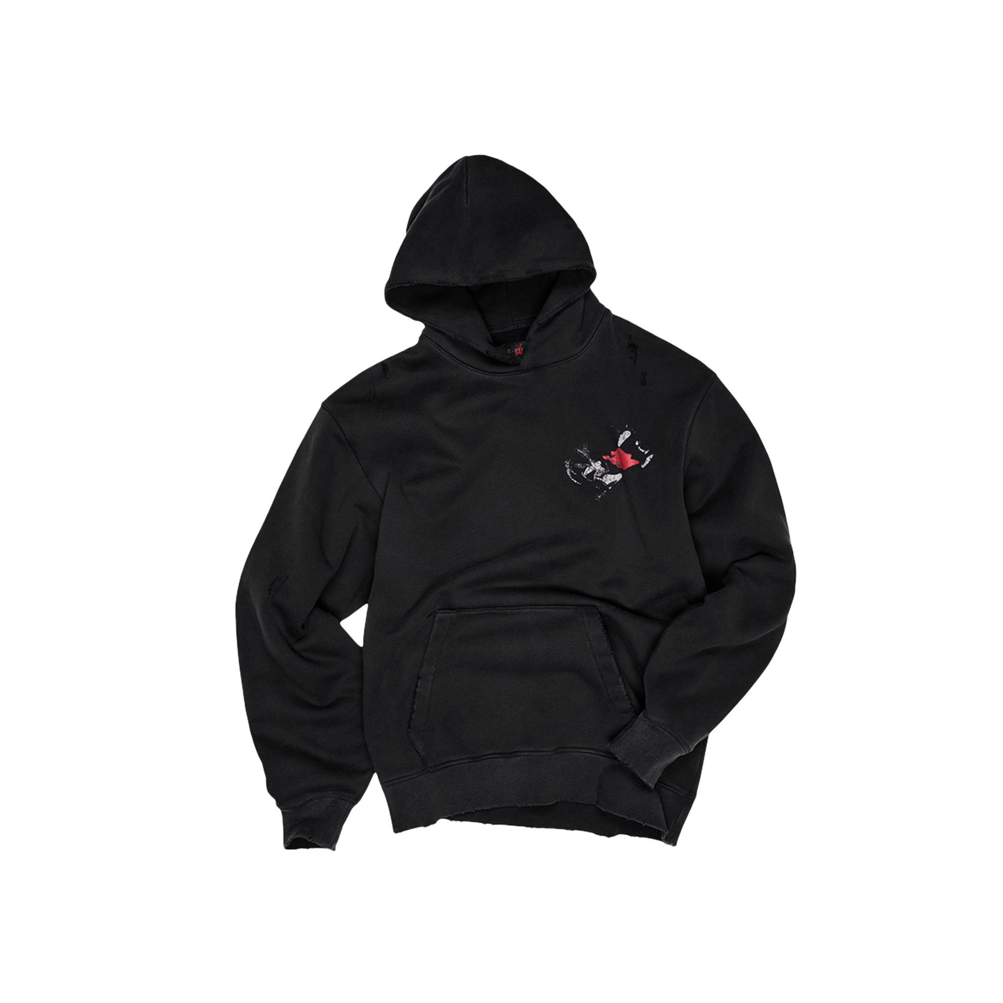 Image of M J NBHD BLK CAT HOODIE