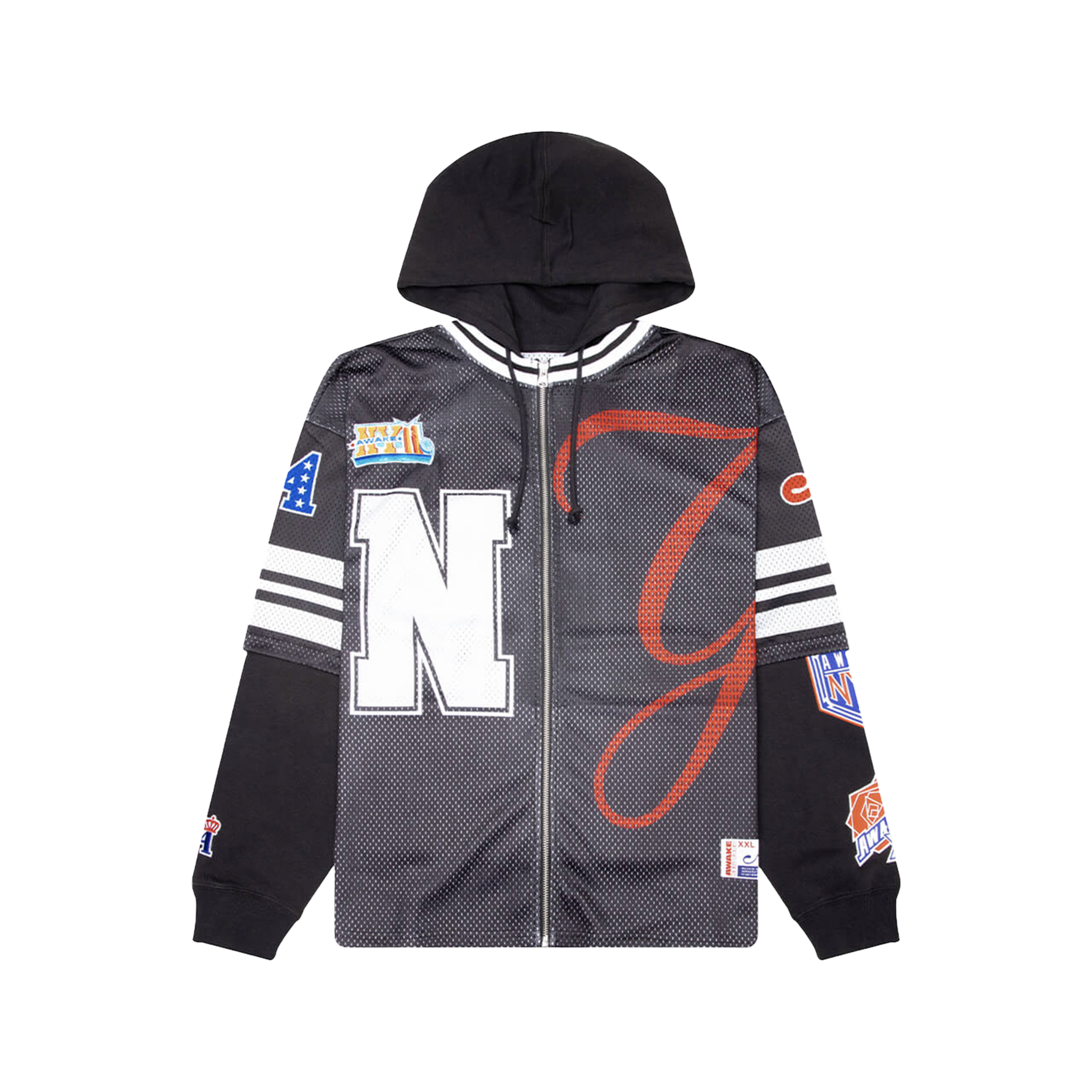 Image of HEADCRACK CHAMPS JERSEY ZIP HOOD