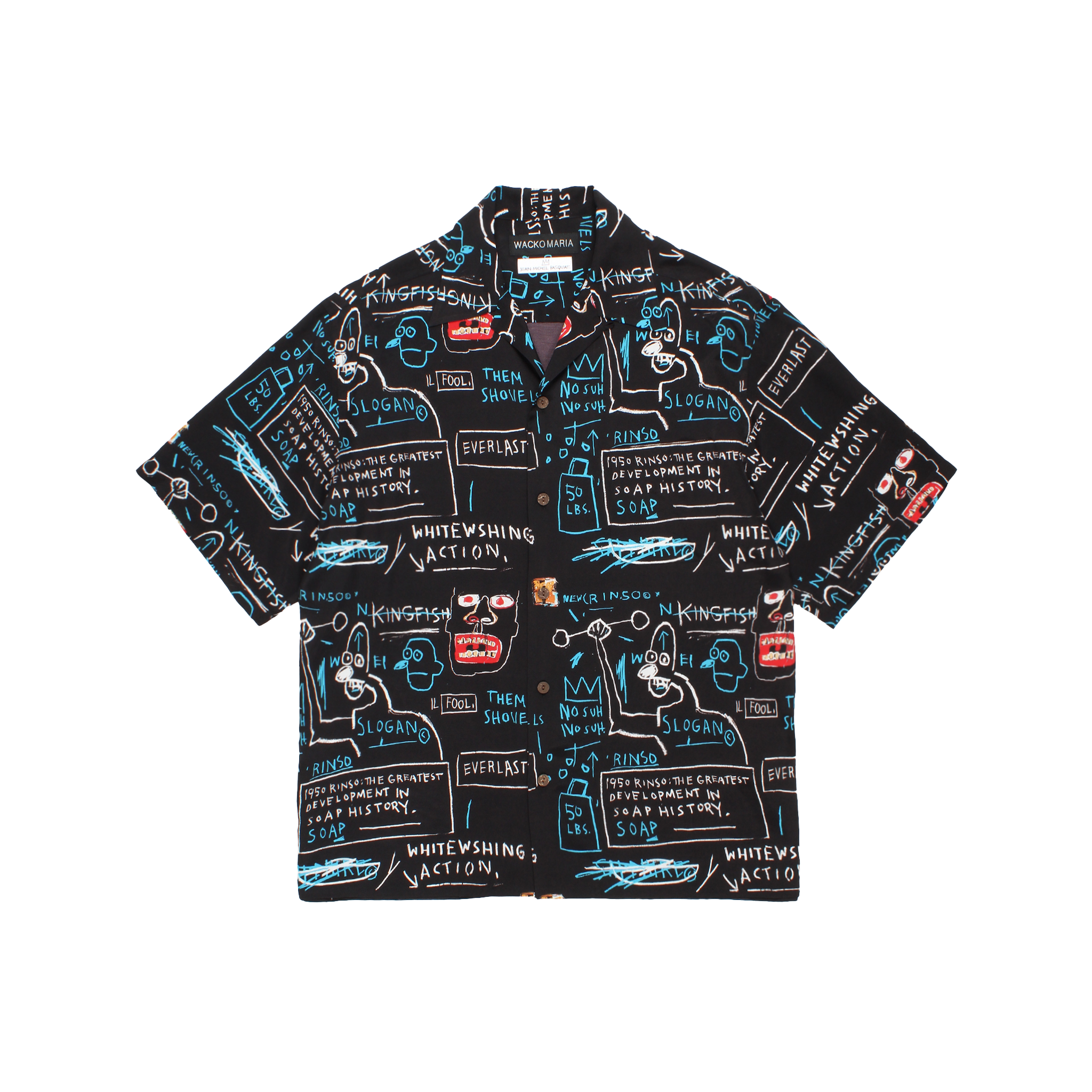 Image of JEAN-MICHEL BASQUIAT / S/S HAWAIIAN SHIRT ( TYPE-1 )