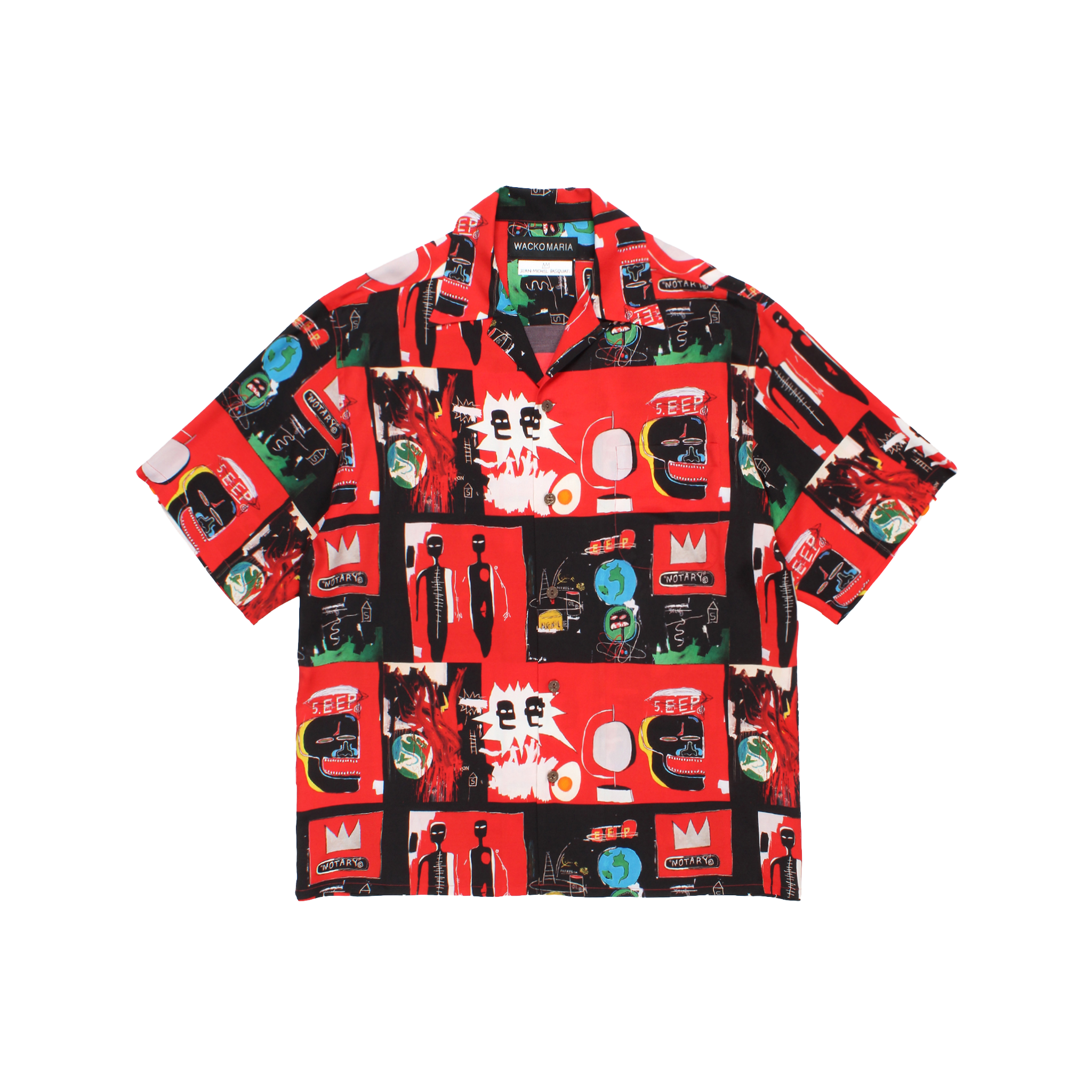 Image of JEAN-MICHEL BASQUIAT / S/S HAWAIIAN SHIRT ( TYPE-2 )