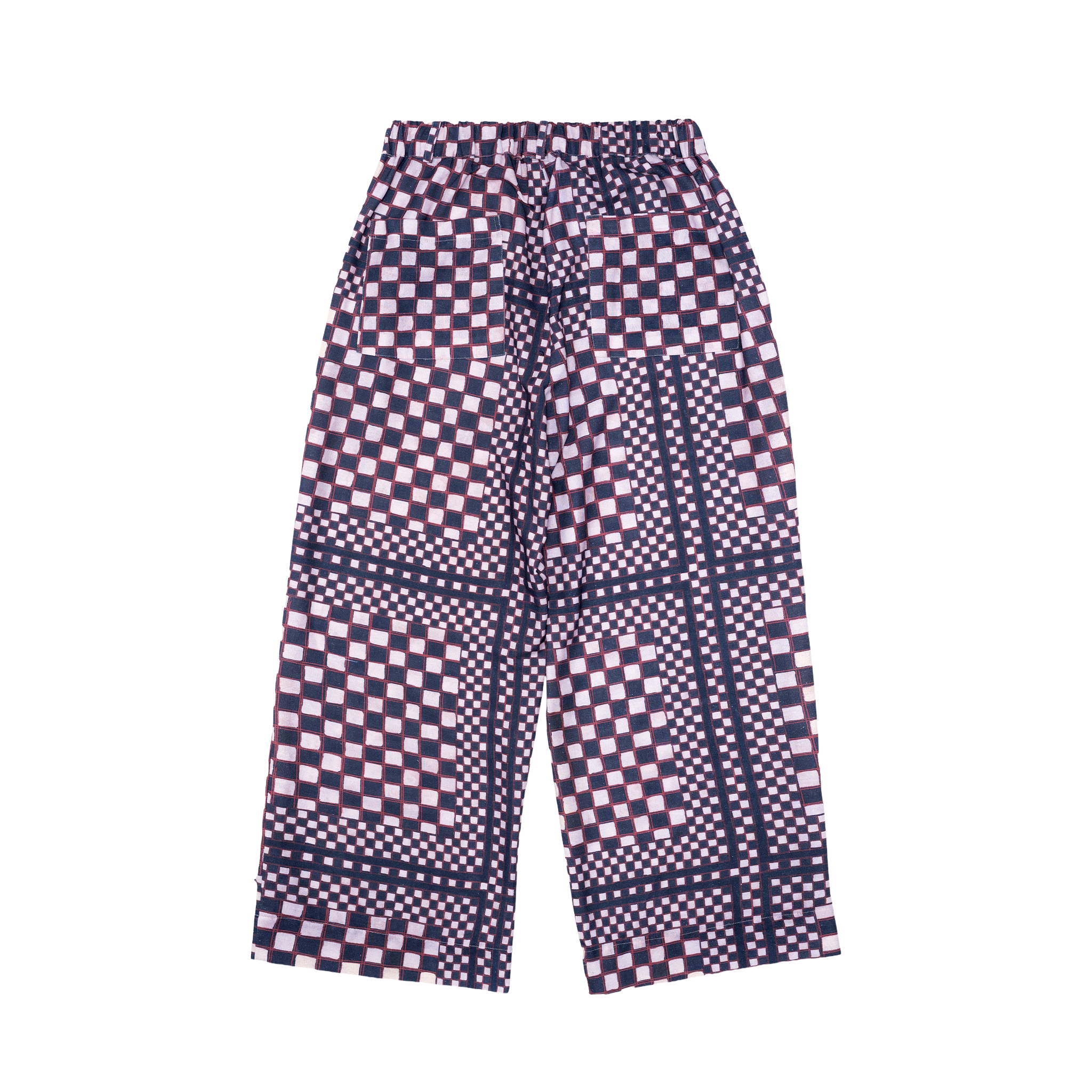 Image of FRAMED BATIK CHECK EASY PANTS