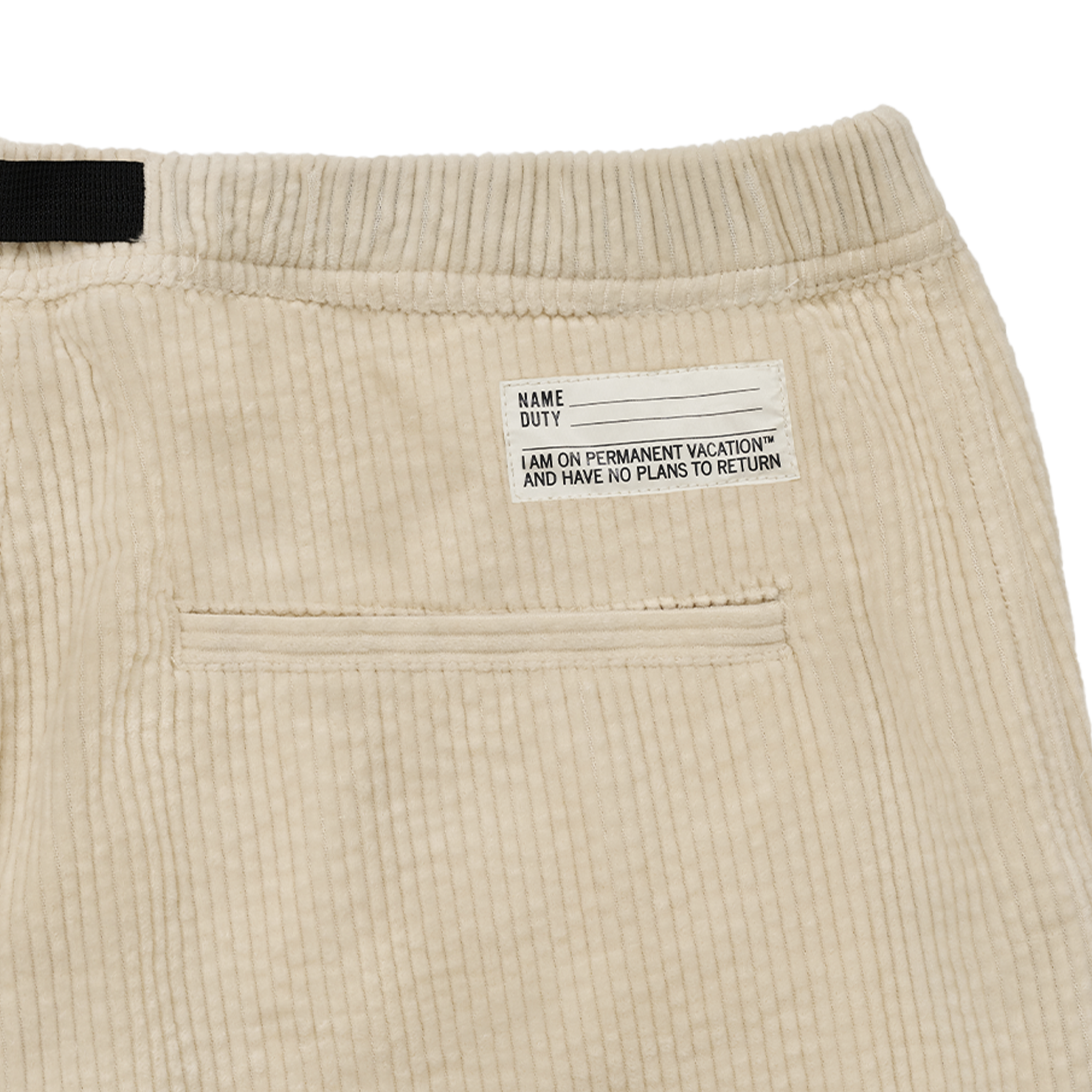 Image of CORDUROY BELTED SHORT