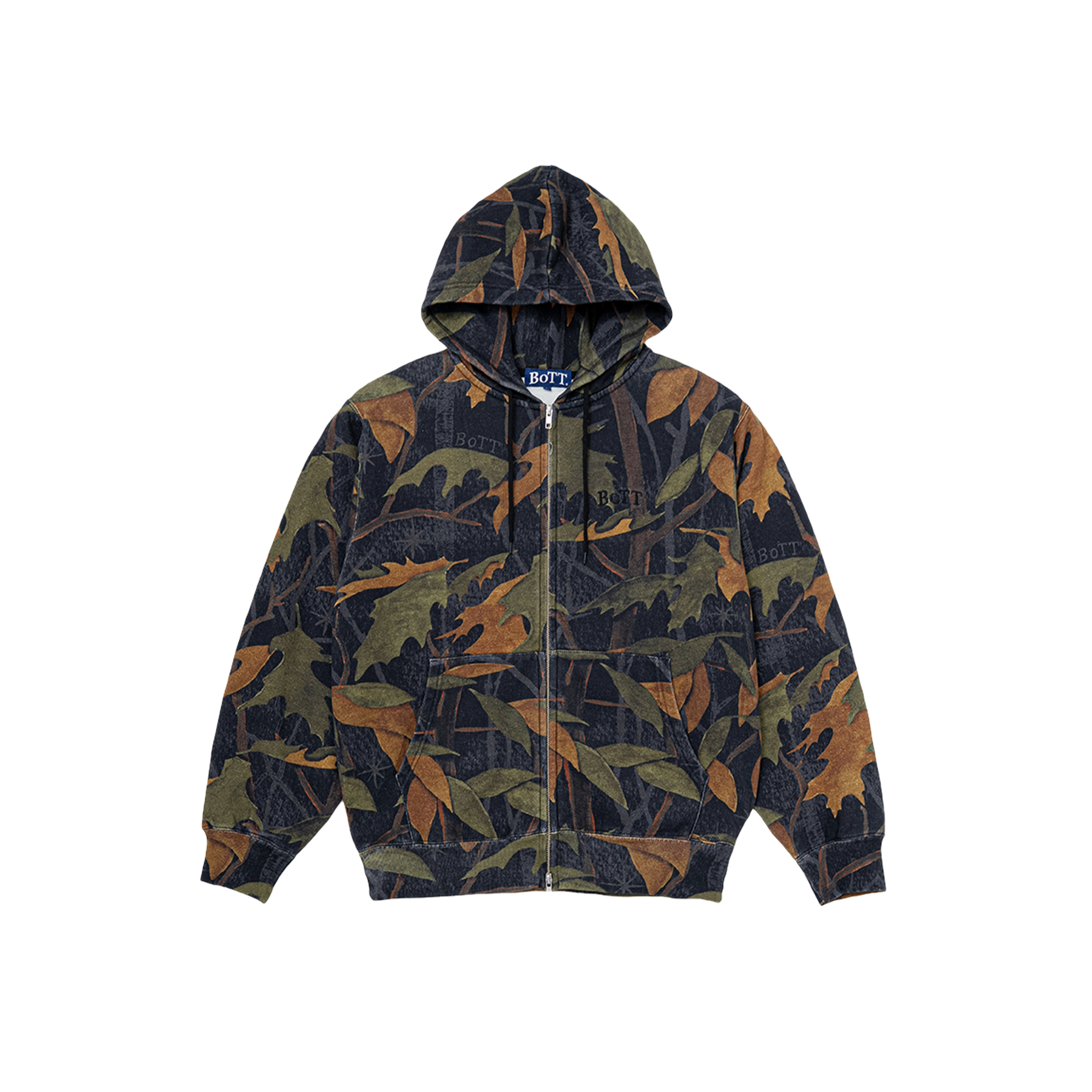 Image of WASHED TREE CAMO ZIP HOODIE