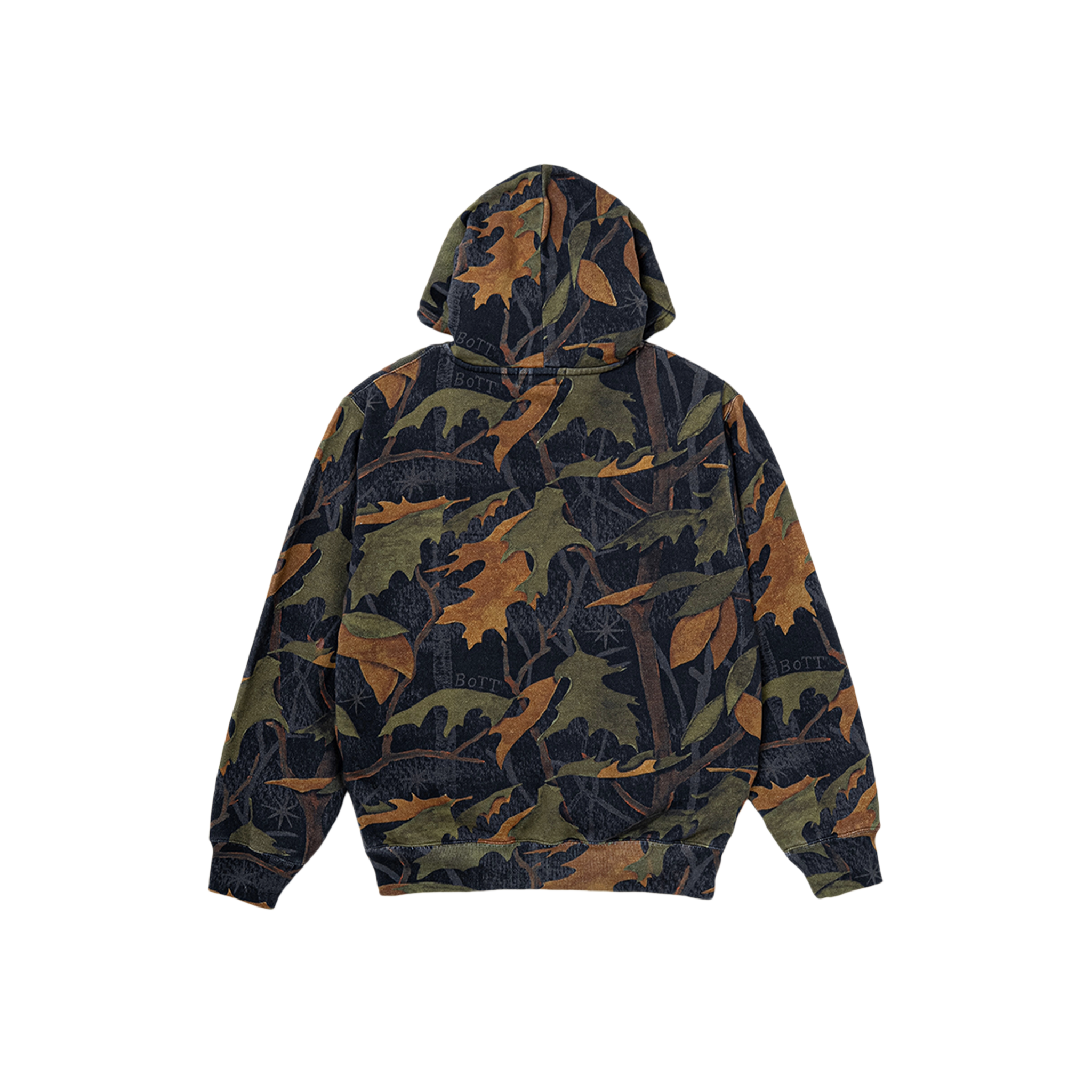 Image of WASHED TREE CAMO ZIP HOODIE