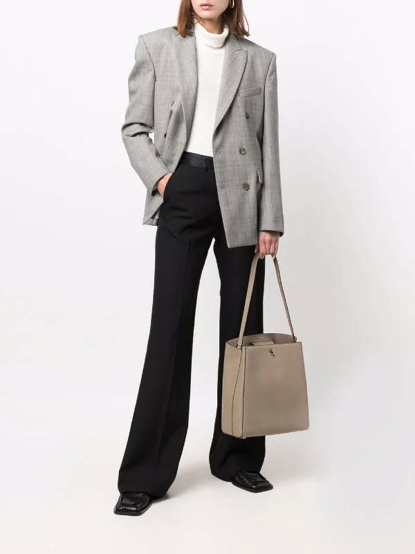 Brera B Grey - Wool Felt and Polyester Shoulder Bag