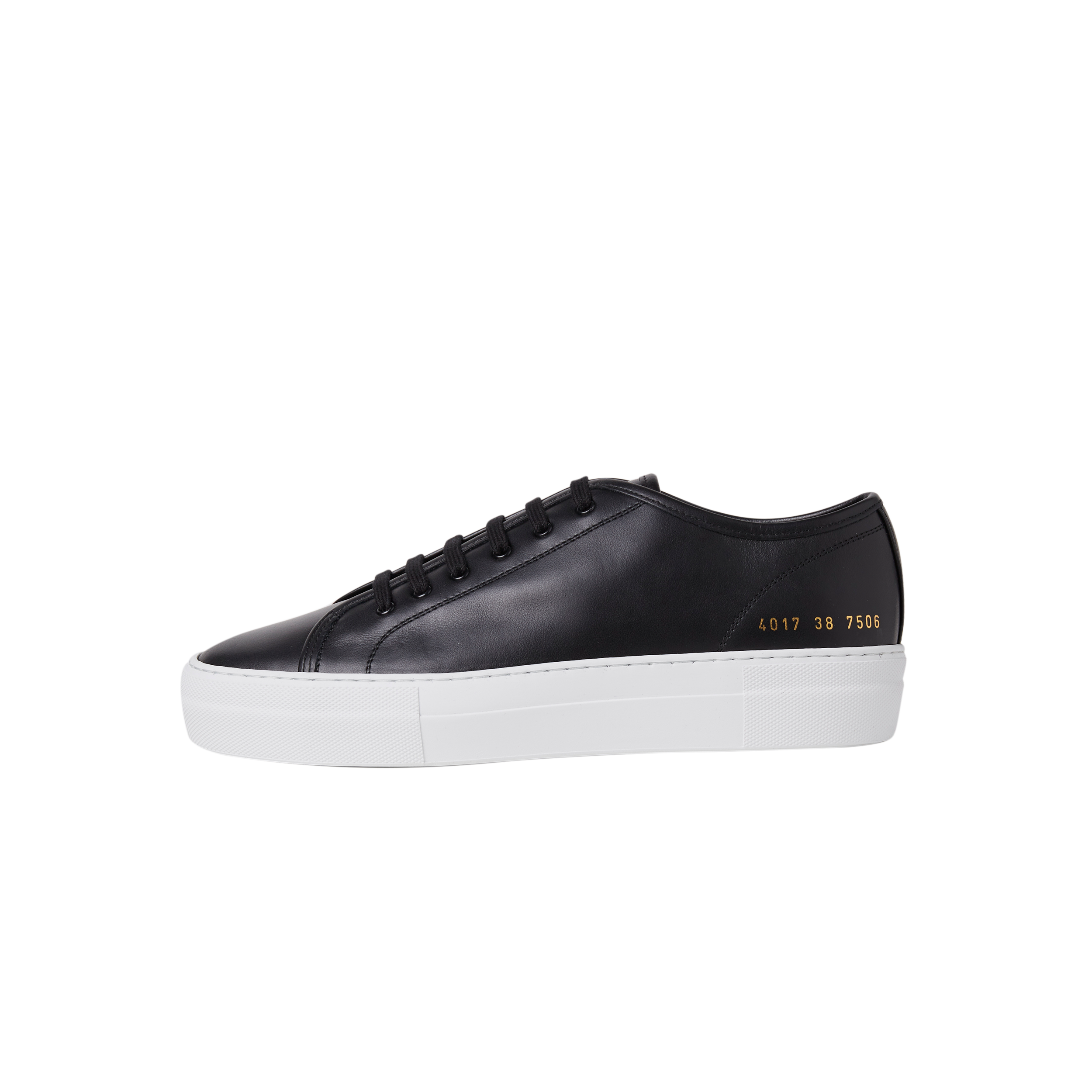 TOURNAMENT LOW SUPER IN LEATHER – BLACK/WHITE - Siwilai