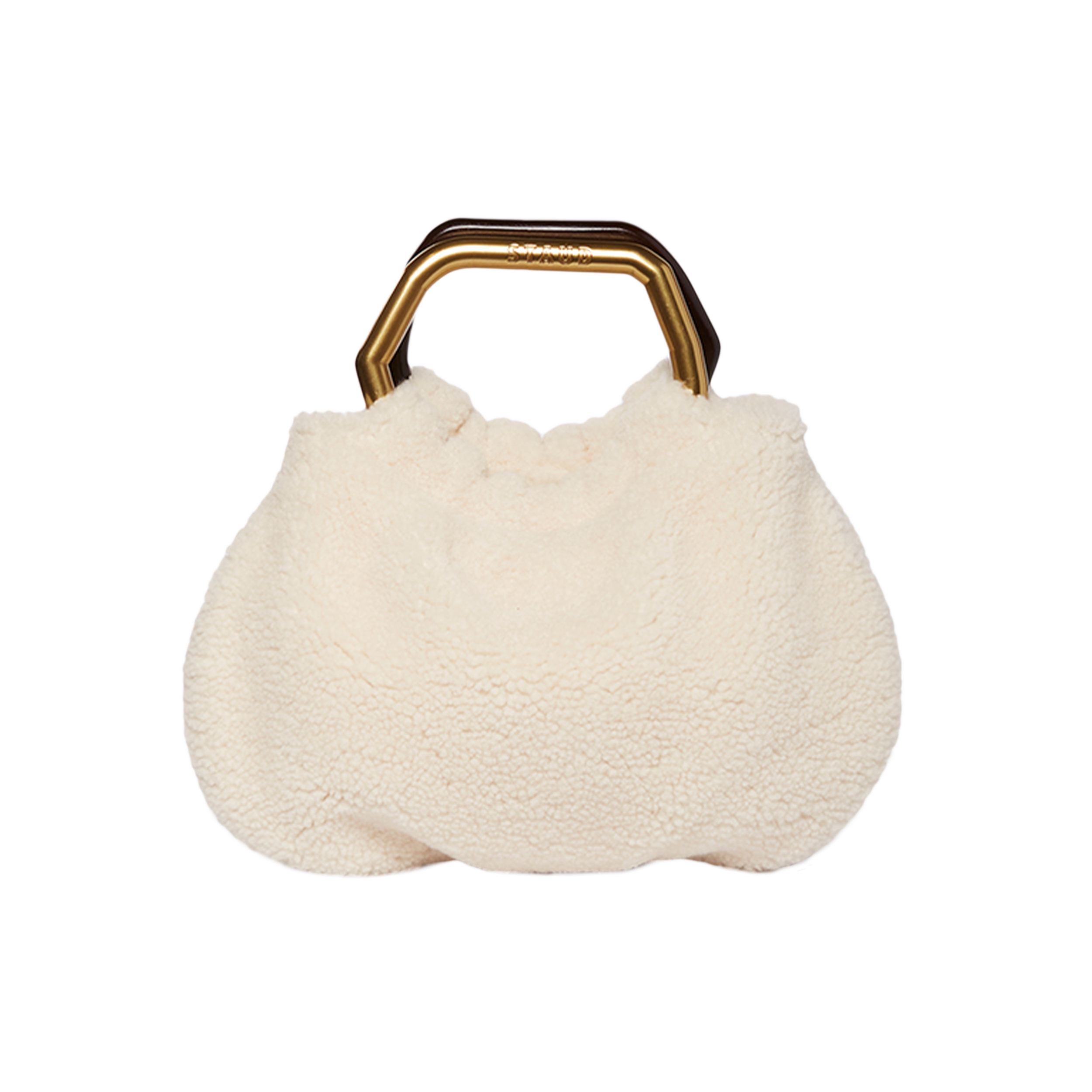 Staud Camille Shearling Bag